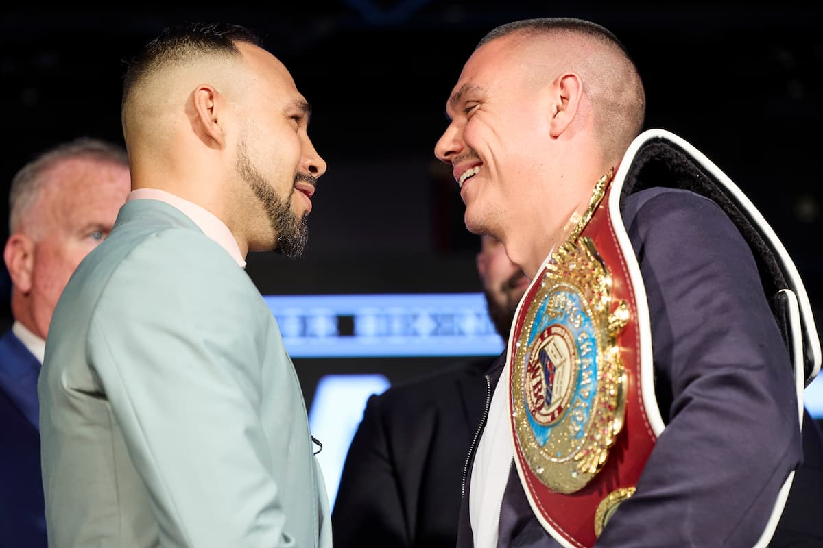 Keith Thurman vs Tim Tszyu faceoff