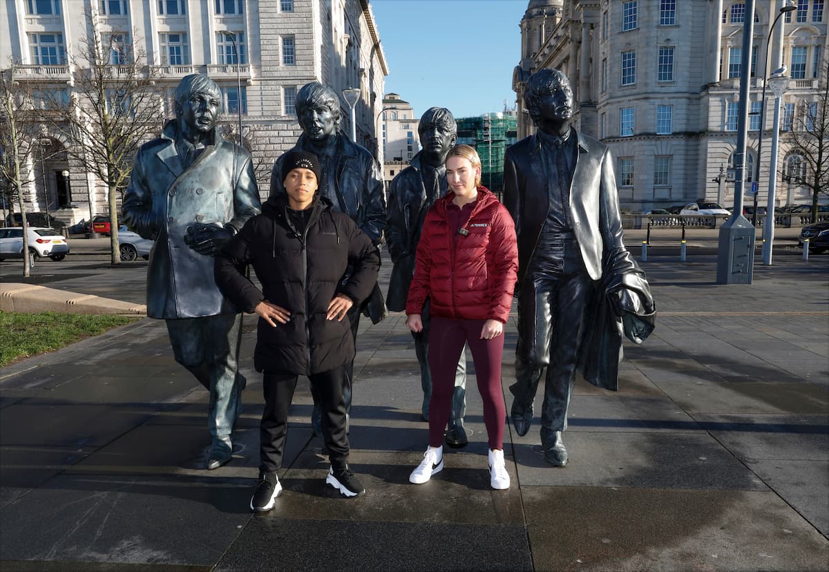 Natasha Jonas and Mikaela Mayer in Liverpool, England