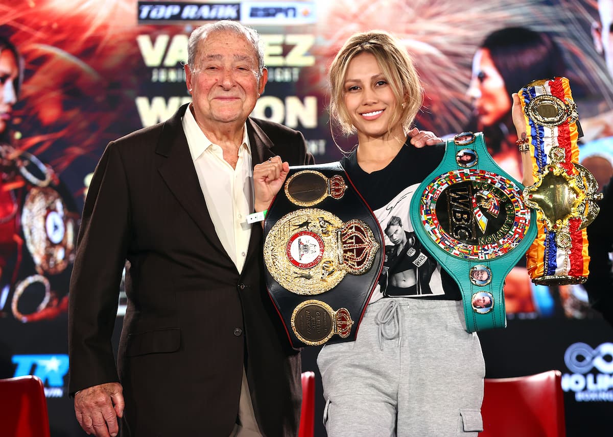 Bob Arum and Seniesa Estrada