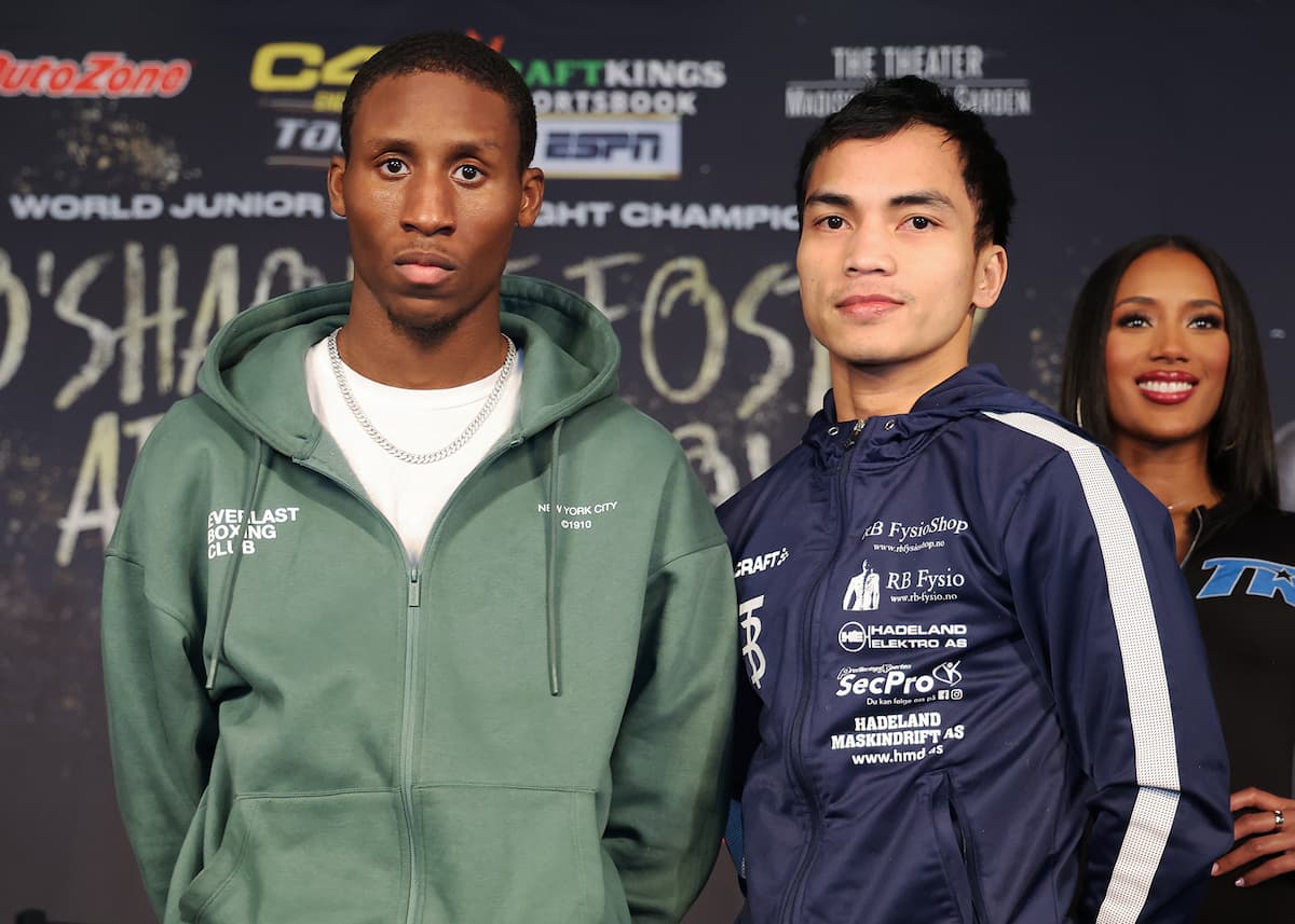 Bruce Carrington and Bernard Torres at the press conference