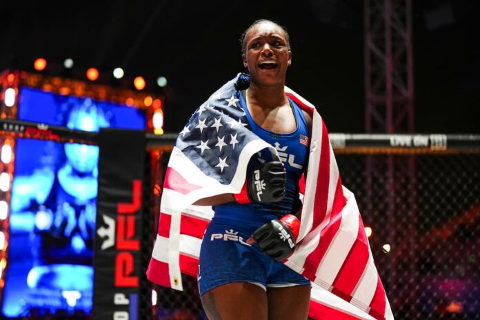 Claressa Shields defeats Kelsey DeSantis by split decision at PFL vs Bellator