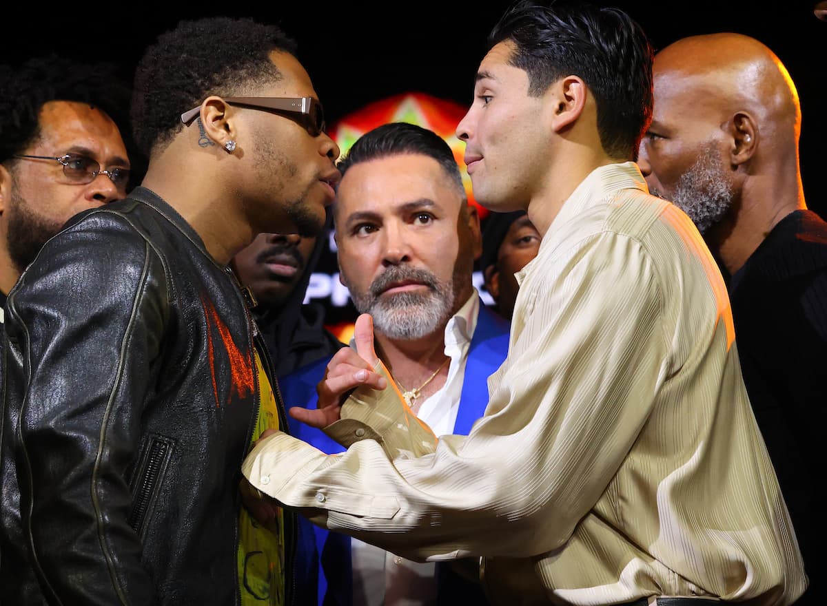 Devin Haney vs Ryan Garcia faceoff