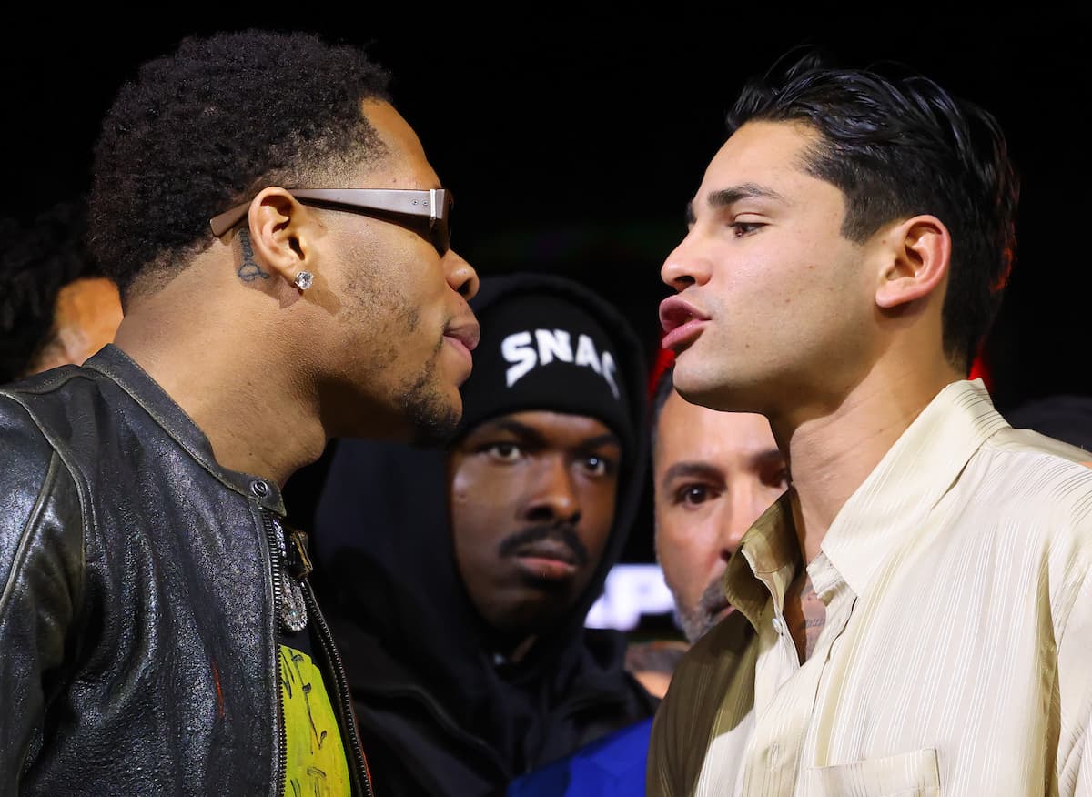 Devin Haney vs Ryan Garcia faceoff