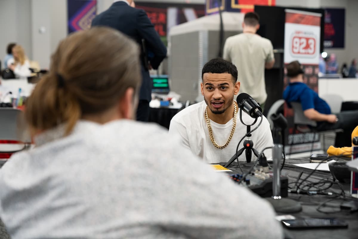 Rolando Romero at Radio Row in Las Vega