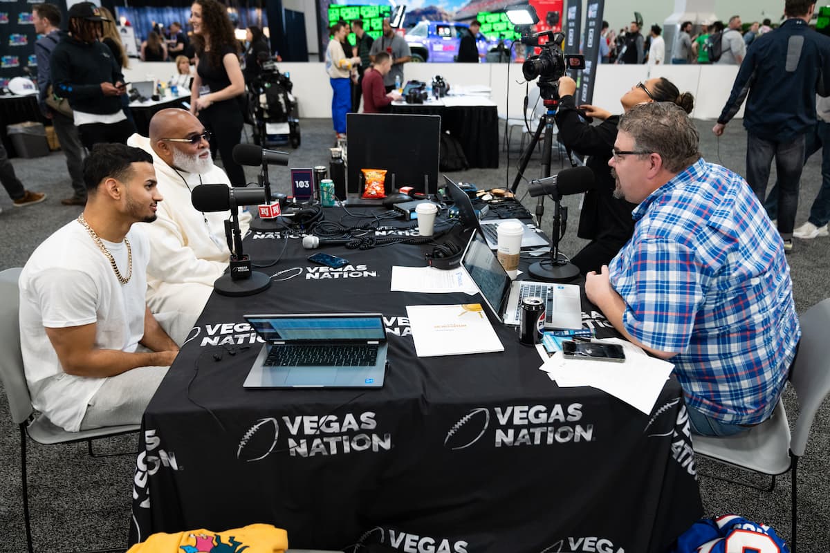 Rolando Romero at Radio Row in Las Vega