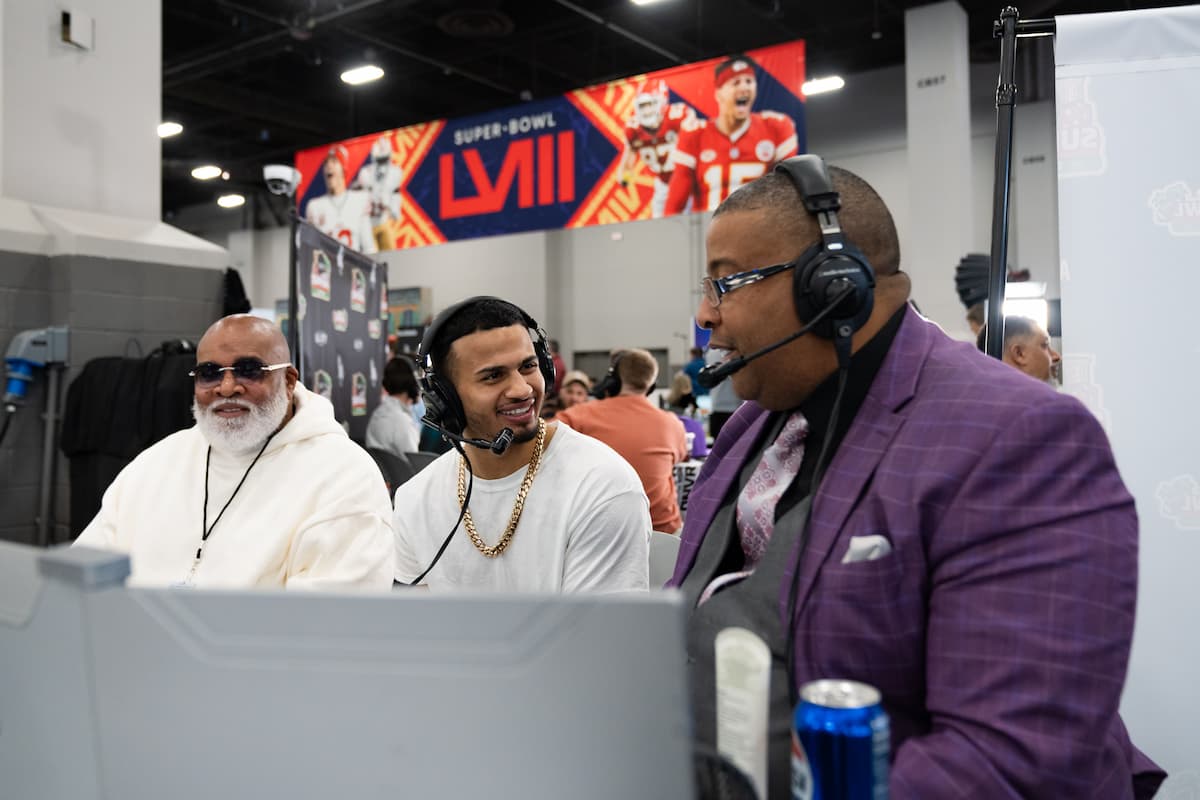 Rolando Romero at Radio Row in Las Vega