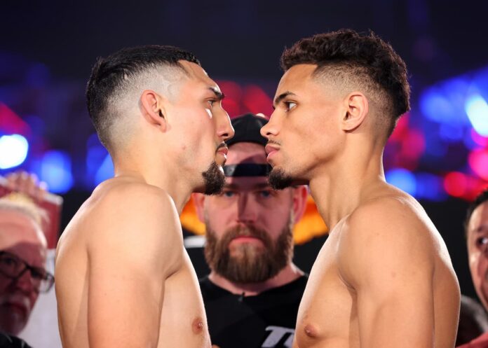 Teofimo Lopez vs Jamaine Ortiz faceoff live from Michelob ULTRA Arena in Las Vegas