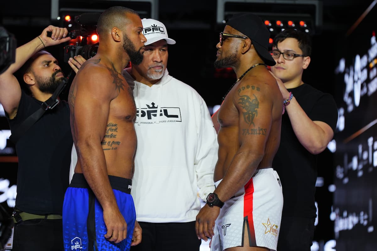 Thiago Santos vs Yoel Romero faceoff