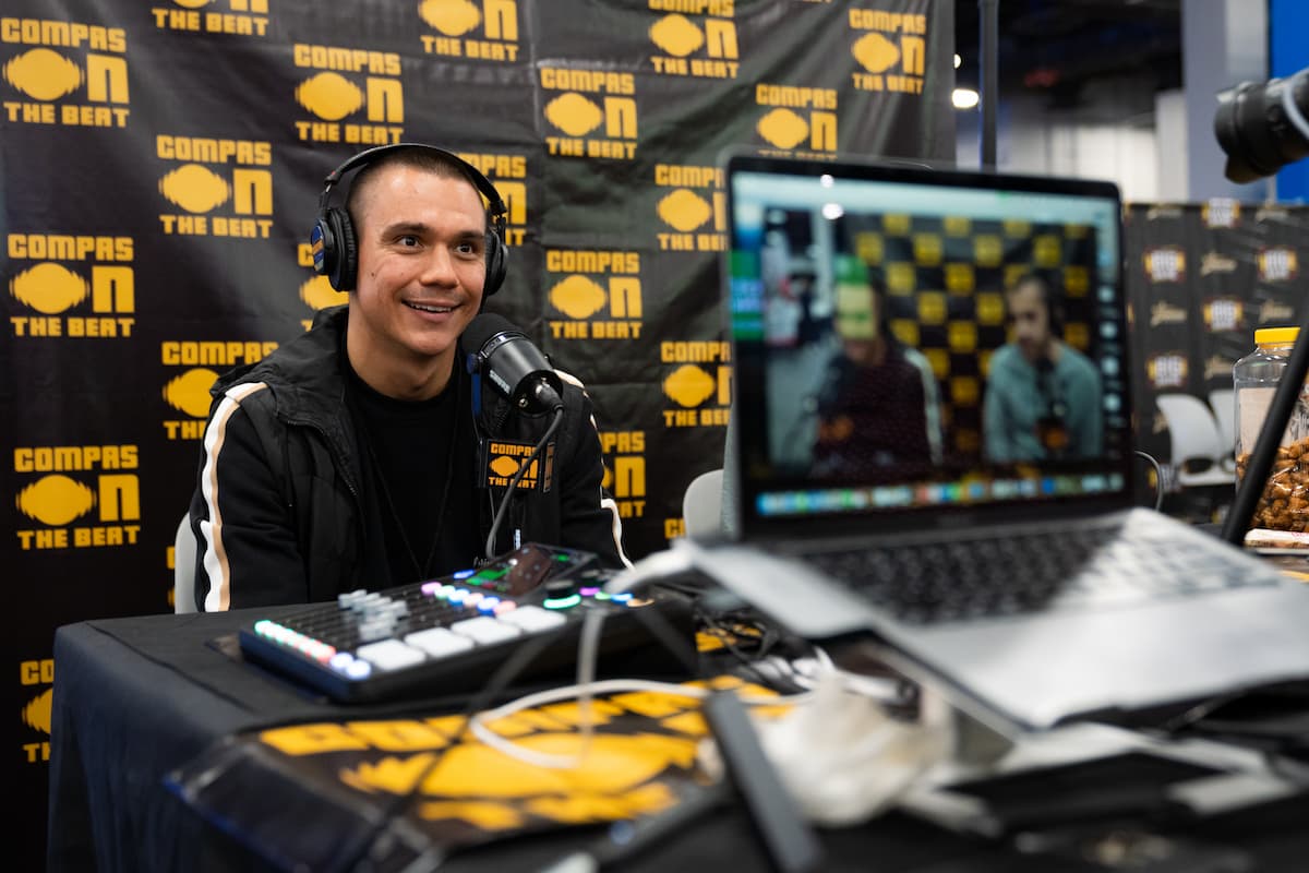 Tim Tszyu at Radio Row in Las Vegas