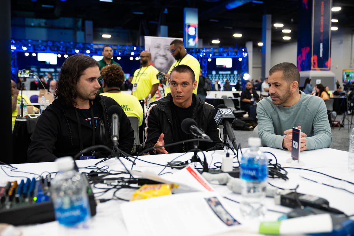 Tim Tszyu at Radio Row in Las Vegas