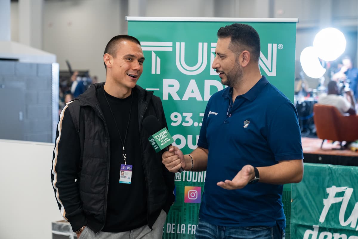 Tim Tszyu at Radio Row in Las Vegas