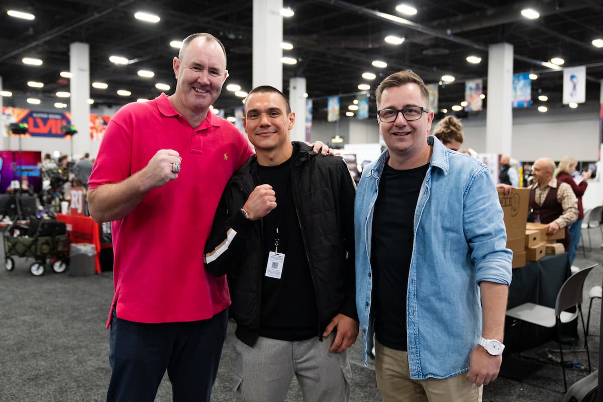 Tim Tszyu at Radio Row in Las Vegas