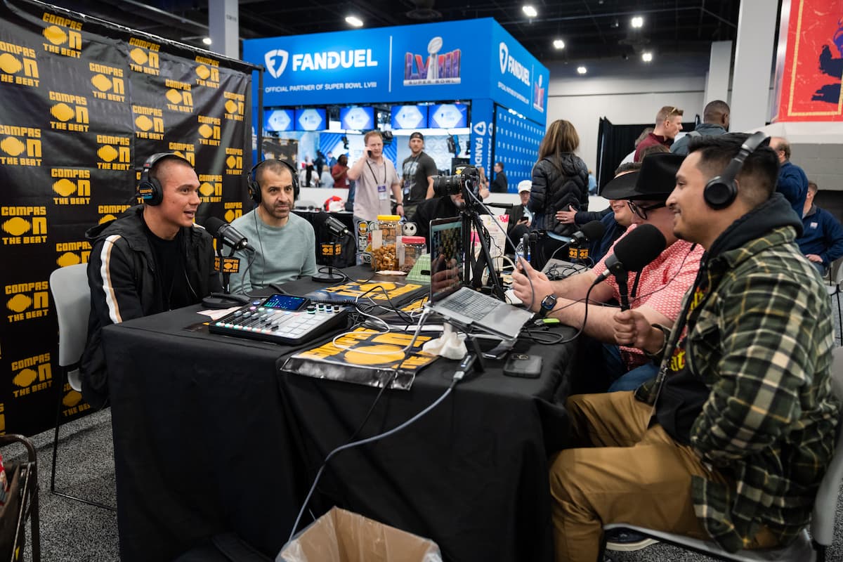 Tim Tszyu at Radio Row in Las Vegas