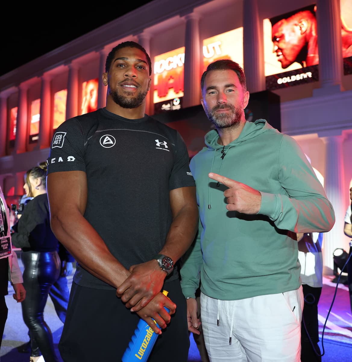 Anthony Joshua and Eddie Hearn