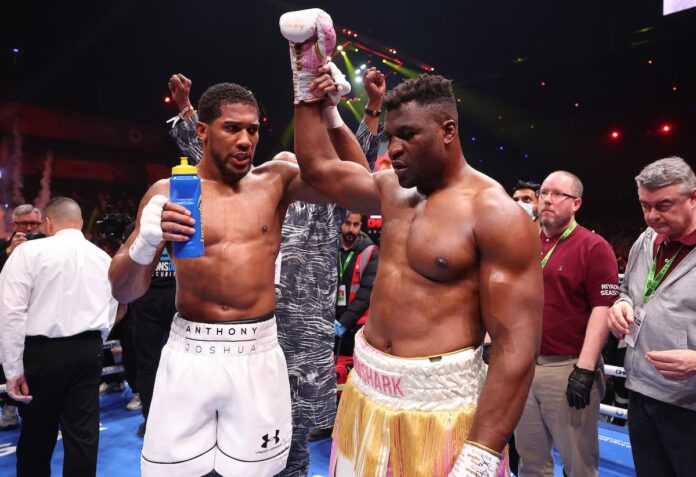 Anthony Joshua KO's Francis Ngannou in second round