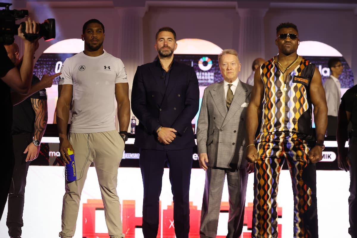 Anthony Joshua and Francis Ngannou