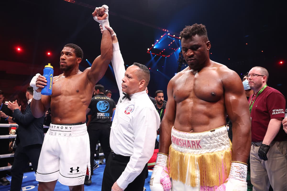 Anthony Joshua victorious over Francis Ngannou