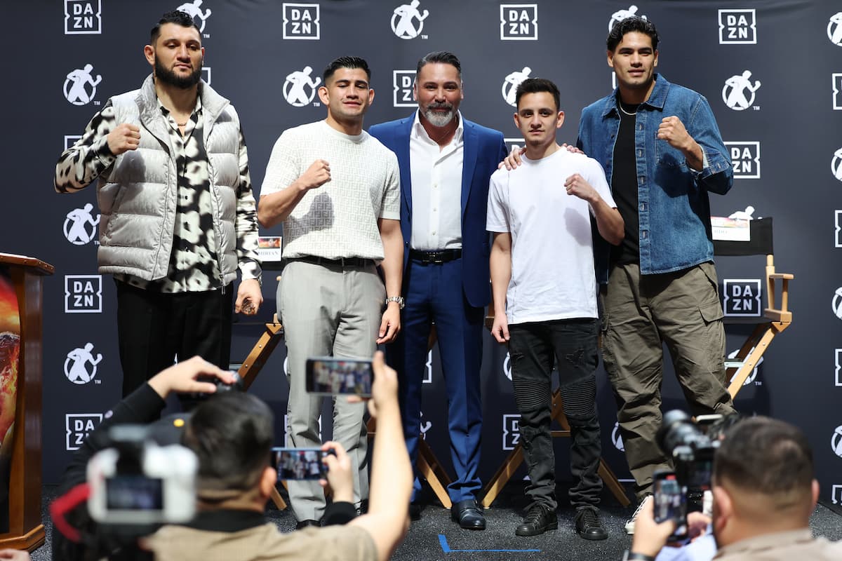 Arsen Goulamirian, Alexis Rocha, Oscar De La Hoya, Ricardo Sandoval and Zurdo Ramirez