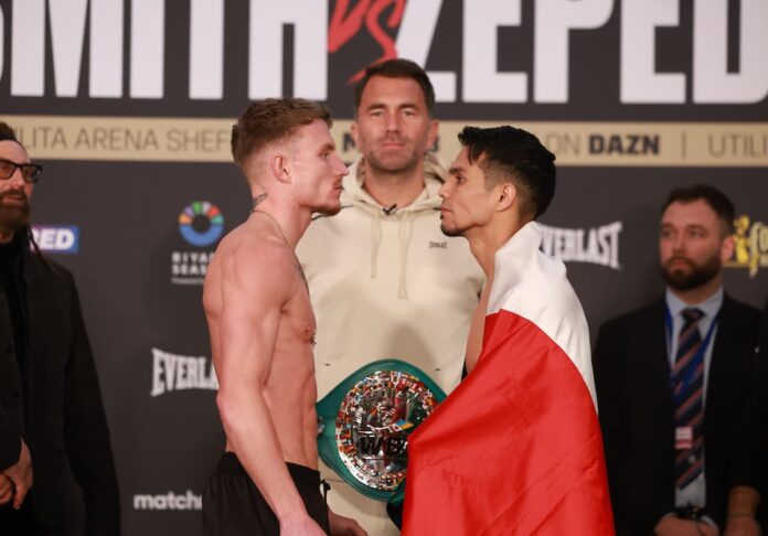 Dalton Smith vs Jose Zepeda faceoff live from Utilita Arena Sheffield