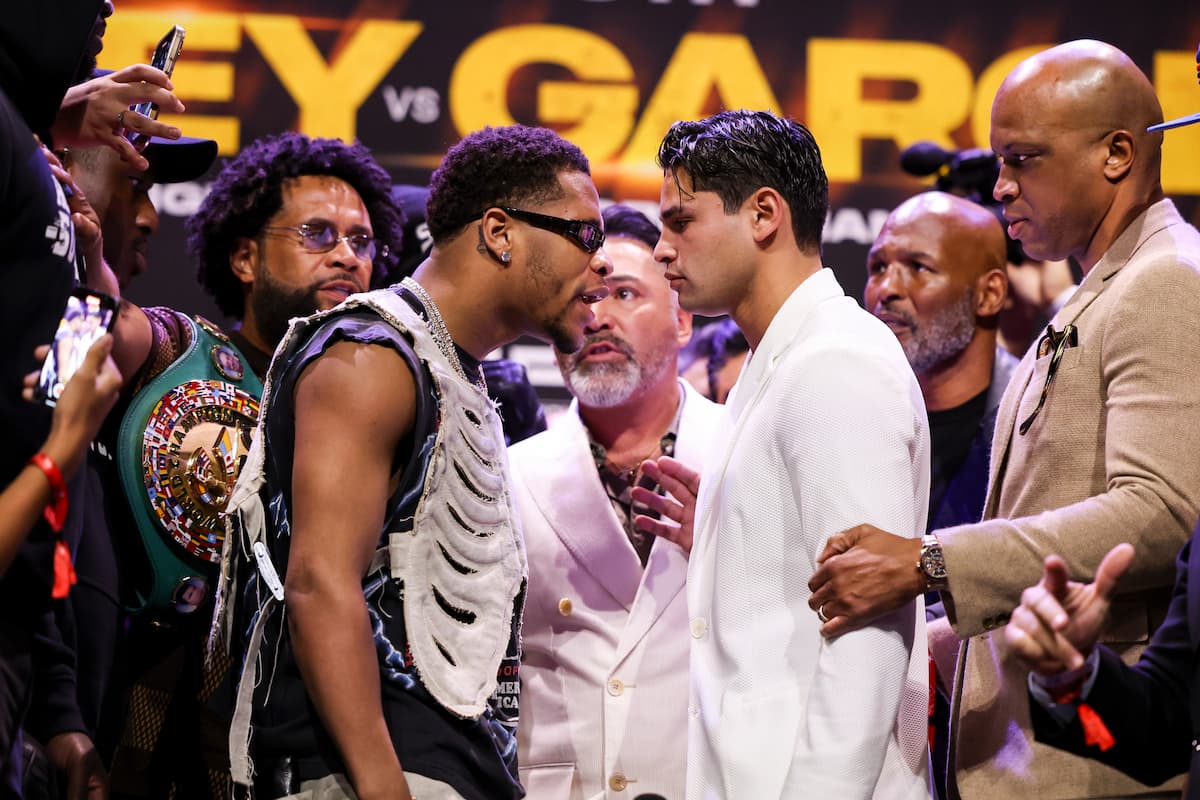 Devin Haney vs Ryan Garcia faceoff