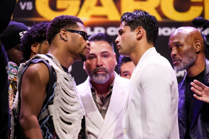 Devin Haney and Ryan Garcia go face to face in LA