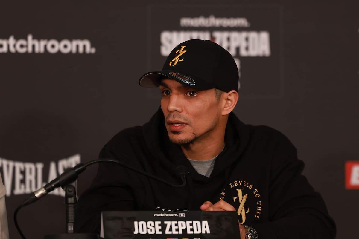 Jose Zepeda at the press conference