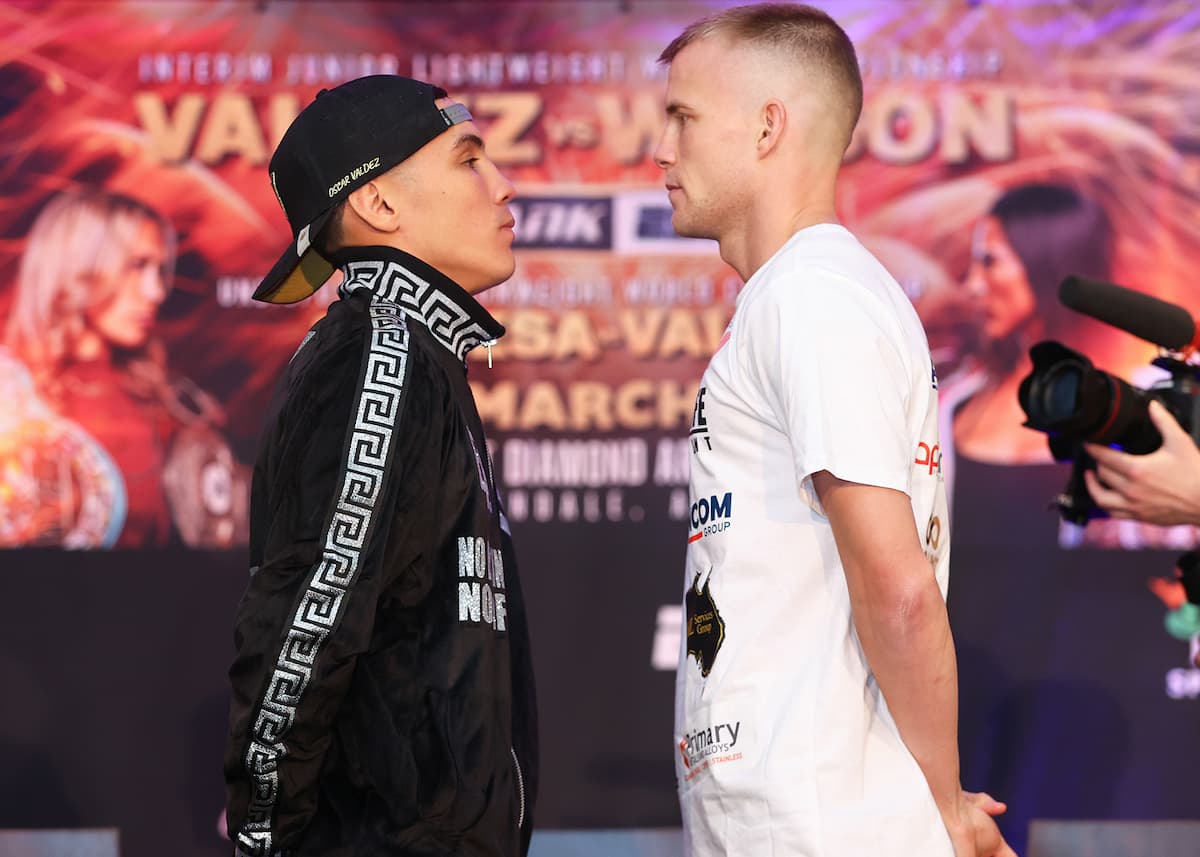 Oscar Valdez faces Liam Wilson for interim title in Glendale, Arizona