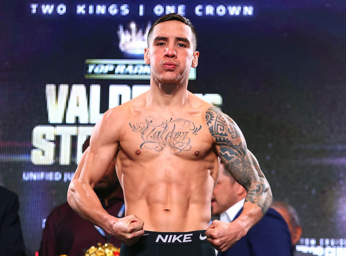 Oscar Valdez vs Liam Wilson weighin video