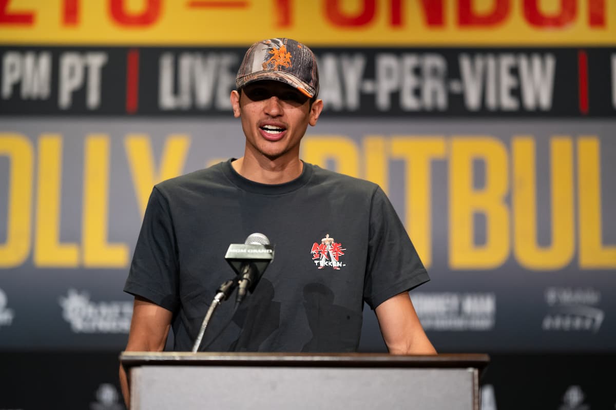 Sebastian Fundora at the press conference