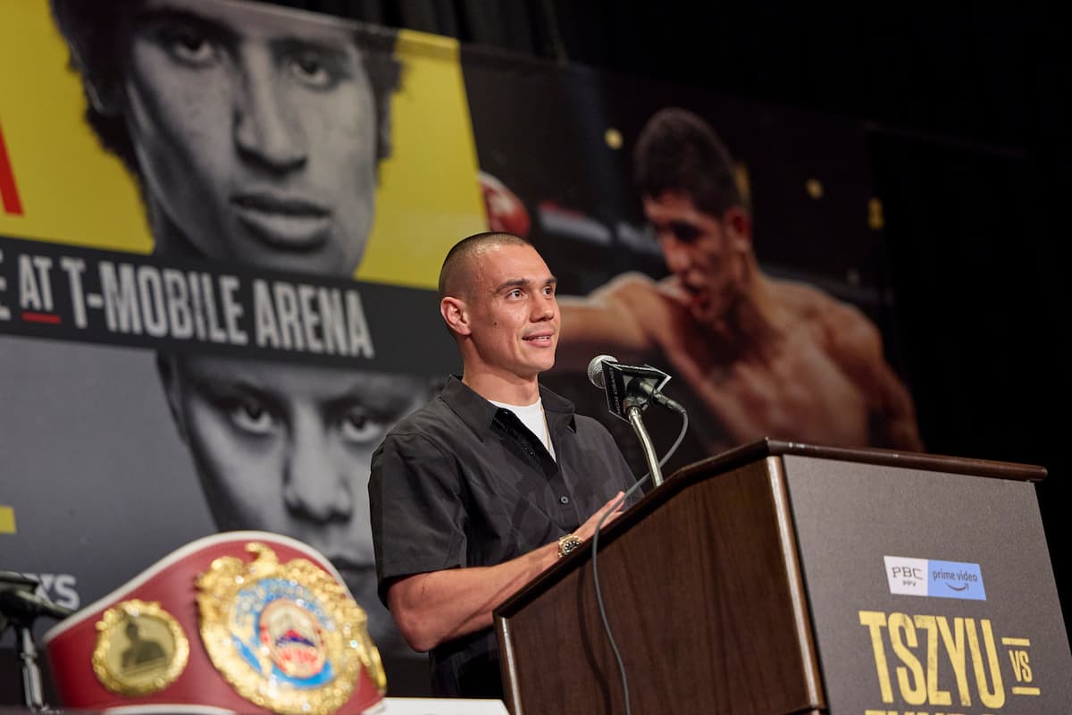 Tim Tszyu at the press conference