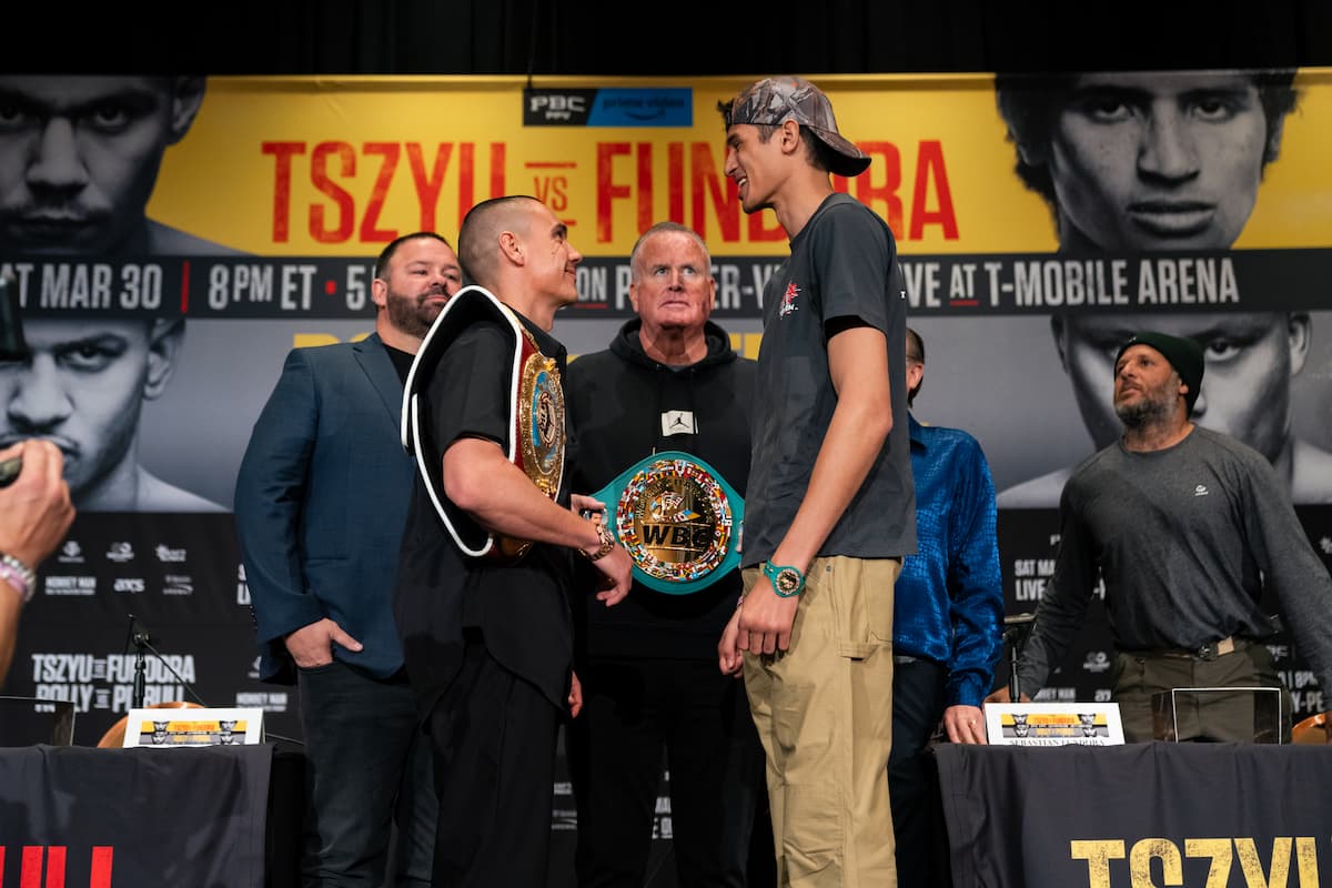 Tim Tszyu and Sebastian Fundora go face to face