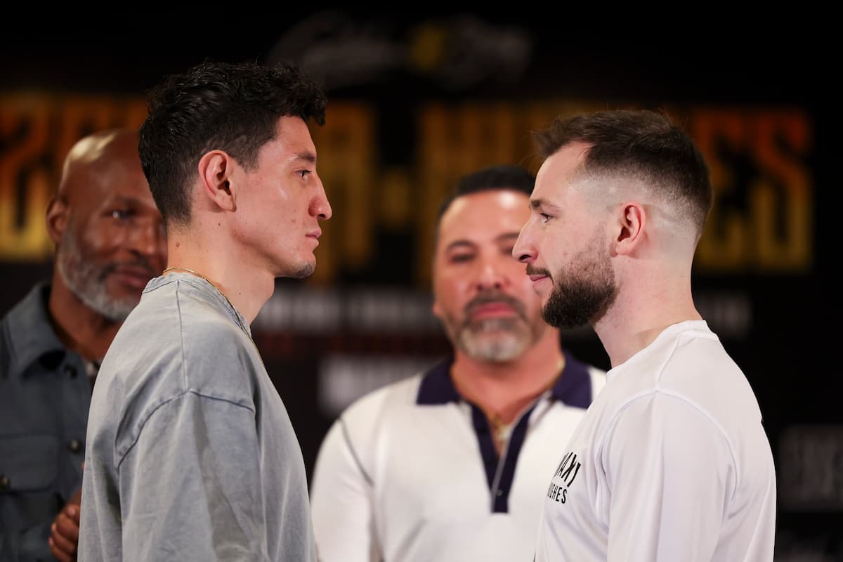 William Zepeda and Maxi Hughesgo face to face