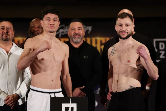 William Zepeda vs Maxi Hughes faceoff live from The Chelsea at The Cosmopolitan of Las Vegas