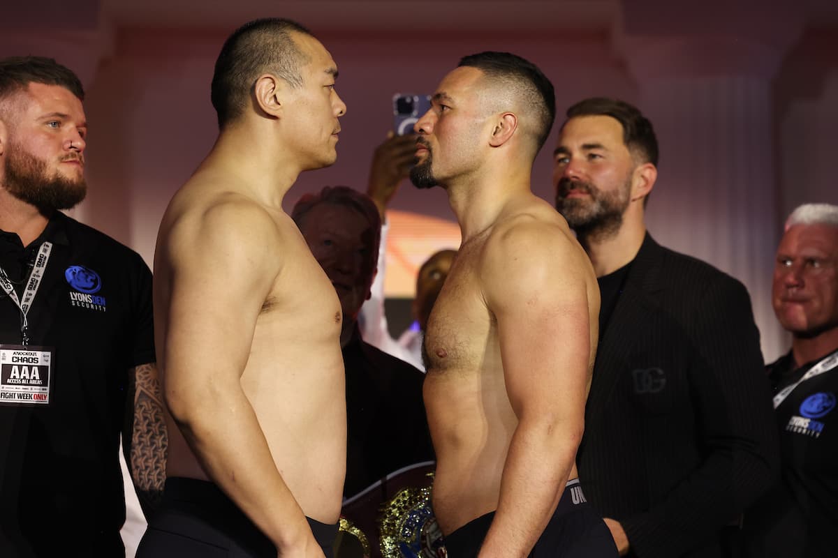 Zhilei Zhang vs Joseph Parker faceoff