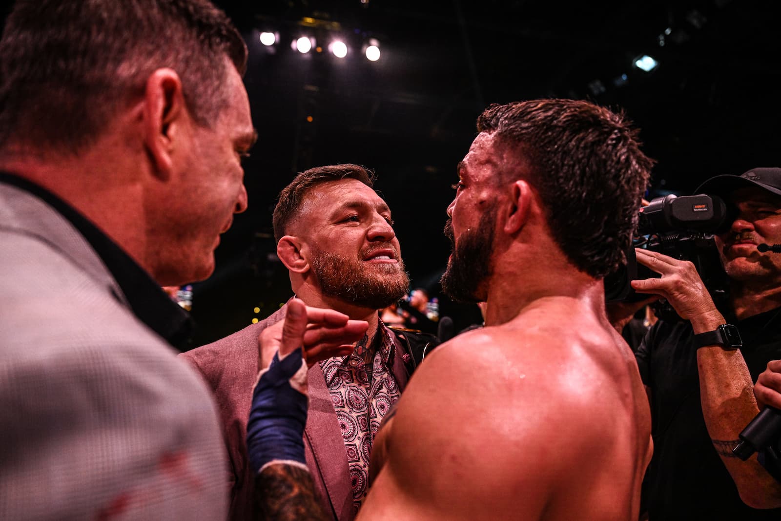 Conor McGregor faces off Mike Perry