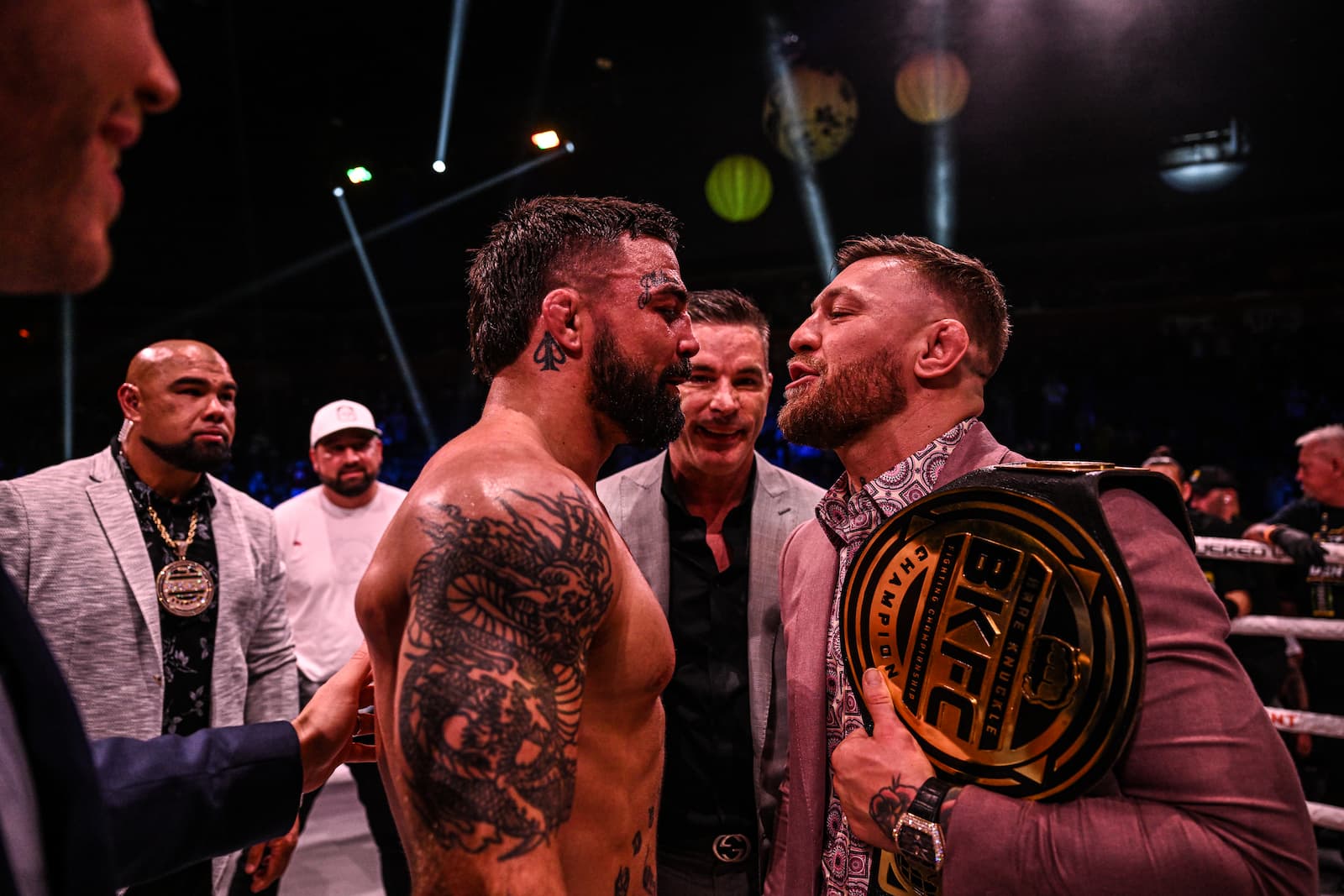 Conor McGregor and Mike Perry go face to face
