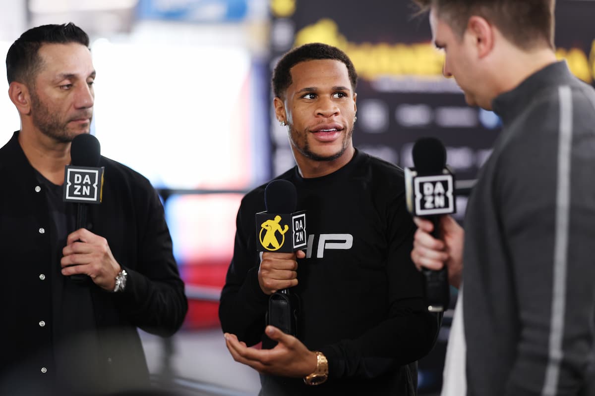 Devin Haney media workout