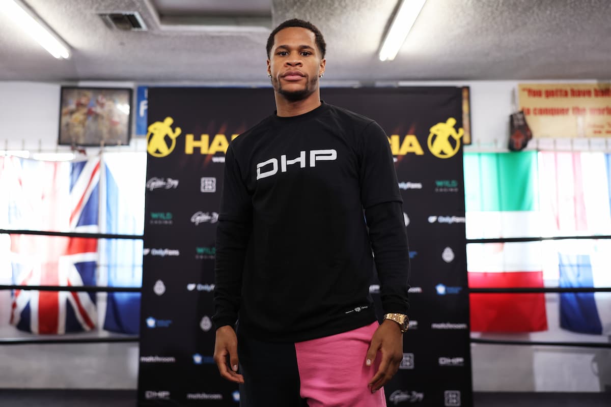 Devin Haney media workout