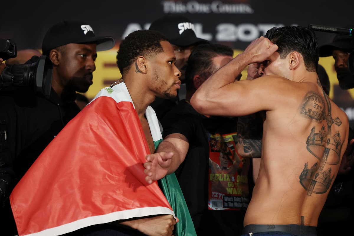 Devin Haney vs Ryan Garcia faceoff