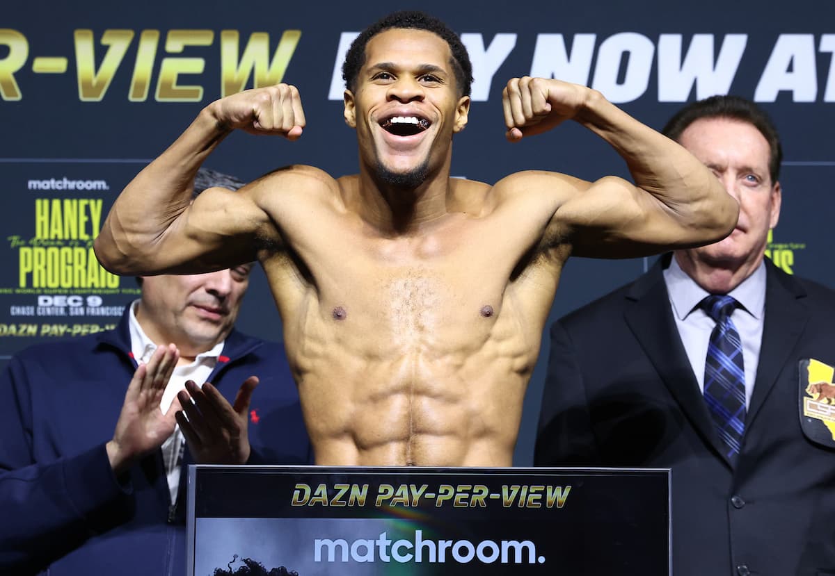 Devin Haney vs Ryan Garcia weighin video