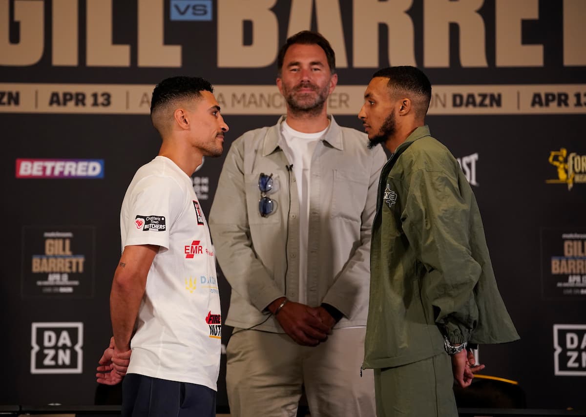 Jordan Gill and Zelfa Barrett go face to face