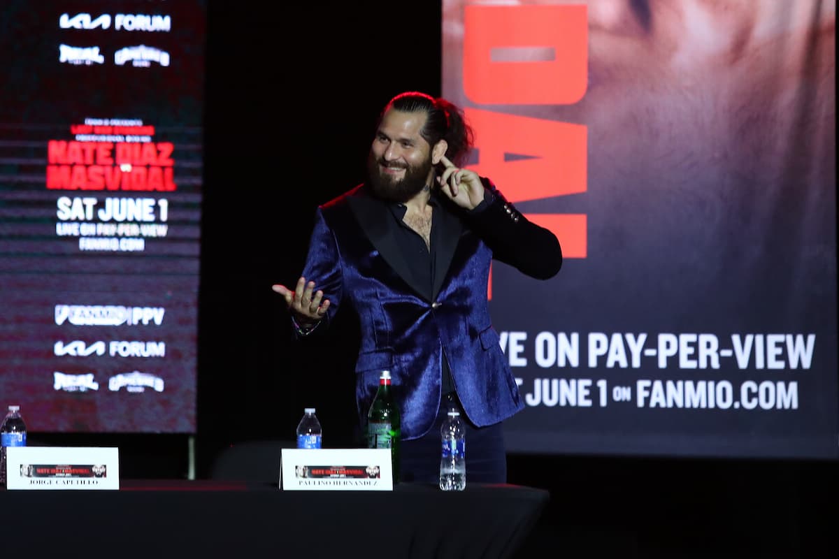 Jorge Masvidal at the press conference