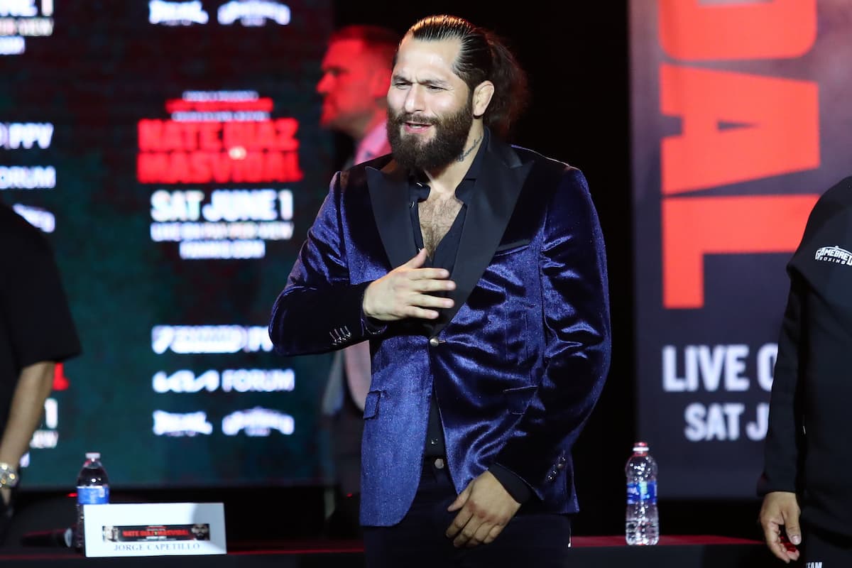 Jorge Masvidal at the press conference