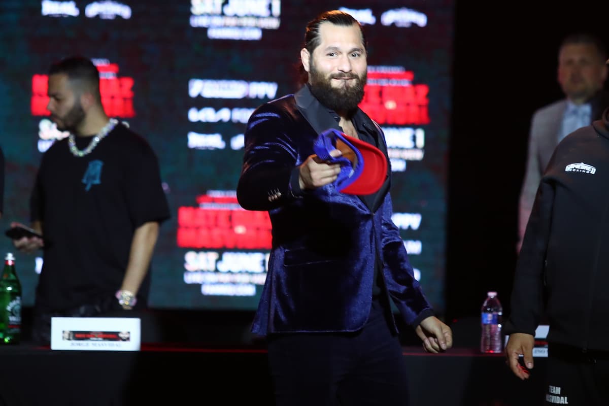 Jorge Masvidal at the press conference