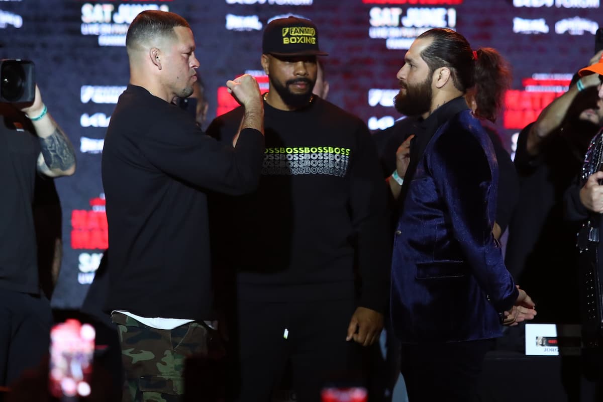 Natie Diaz and Jorge Masvidal go face to face