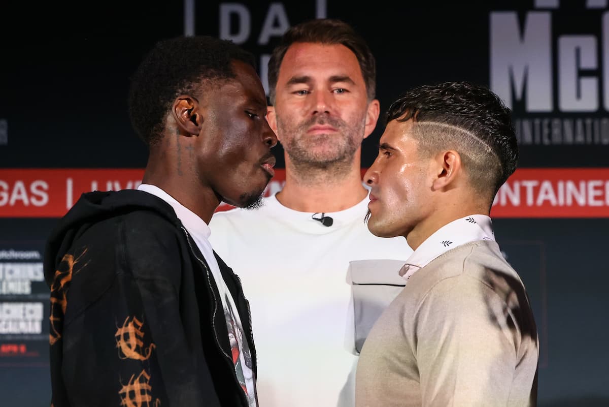 Richardson Hitchins and Gustavo Daniel Lemos at the press conference