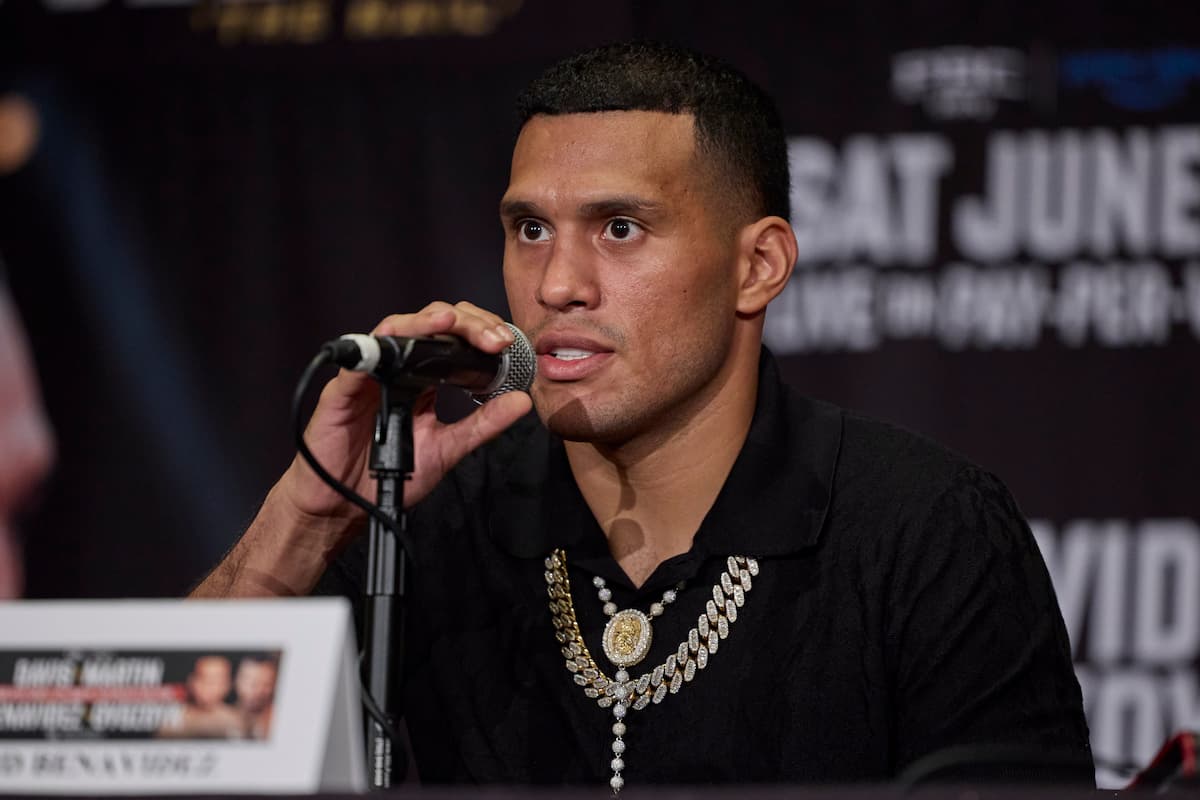 David Benavidez at the press conference