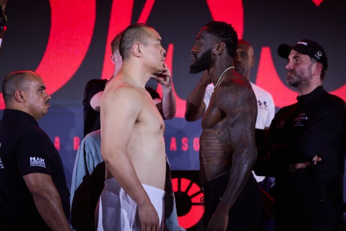 Deontay Wilder faces Zhilei Zhang live from Riyadh, Saudi Arabia