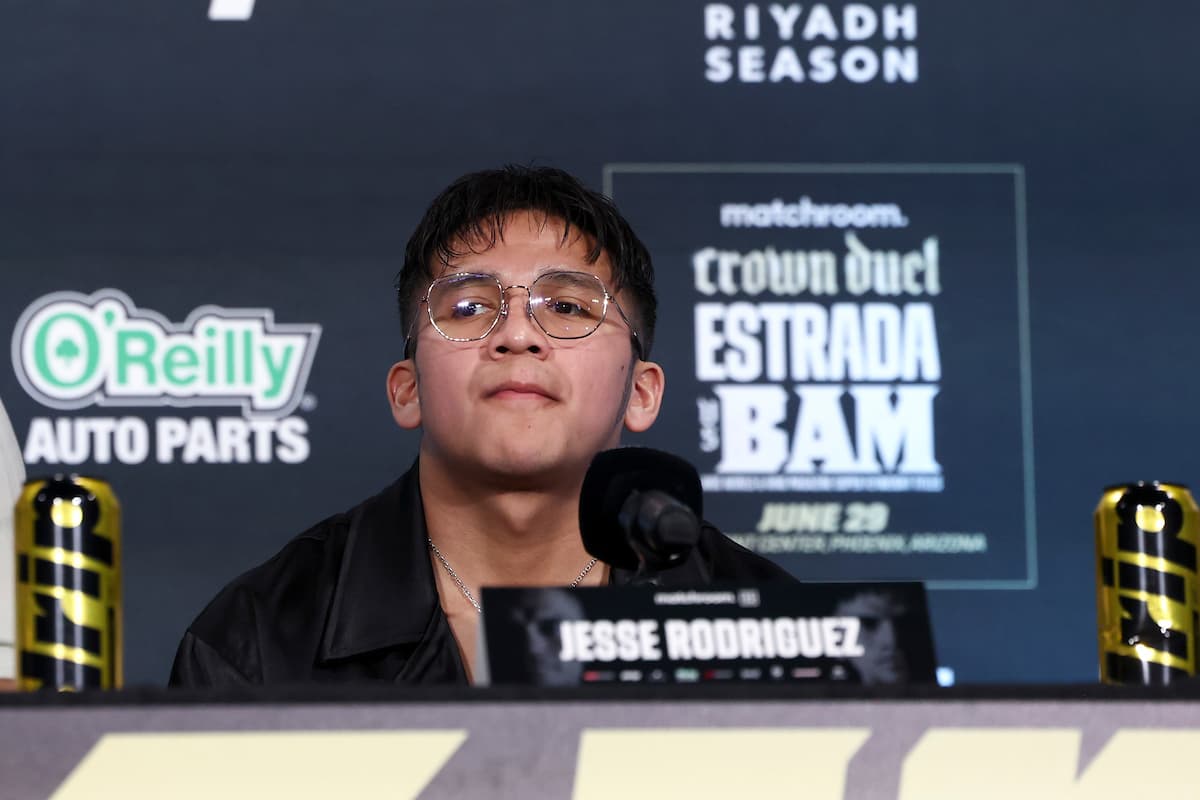 Jesse Bam Rodriguez at a launch press conference