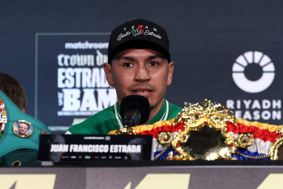 Juan Francisco Estrada at a launch press conference